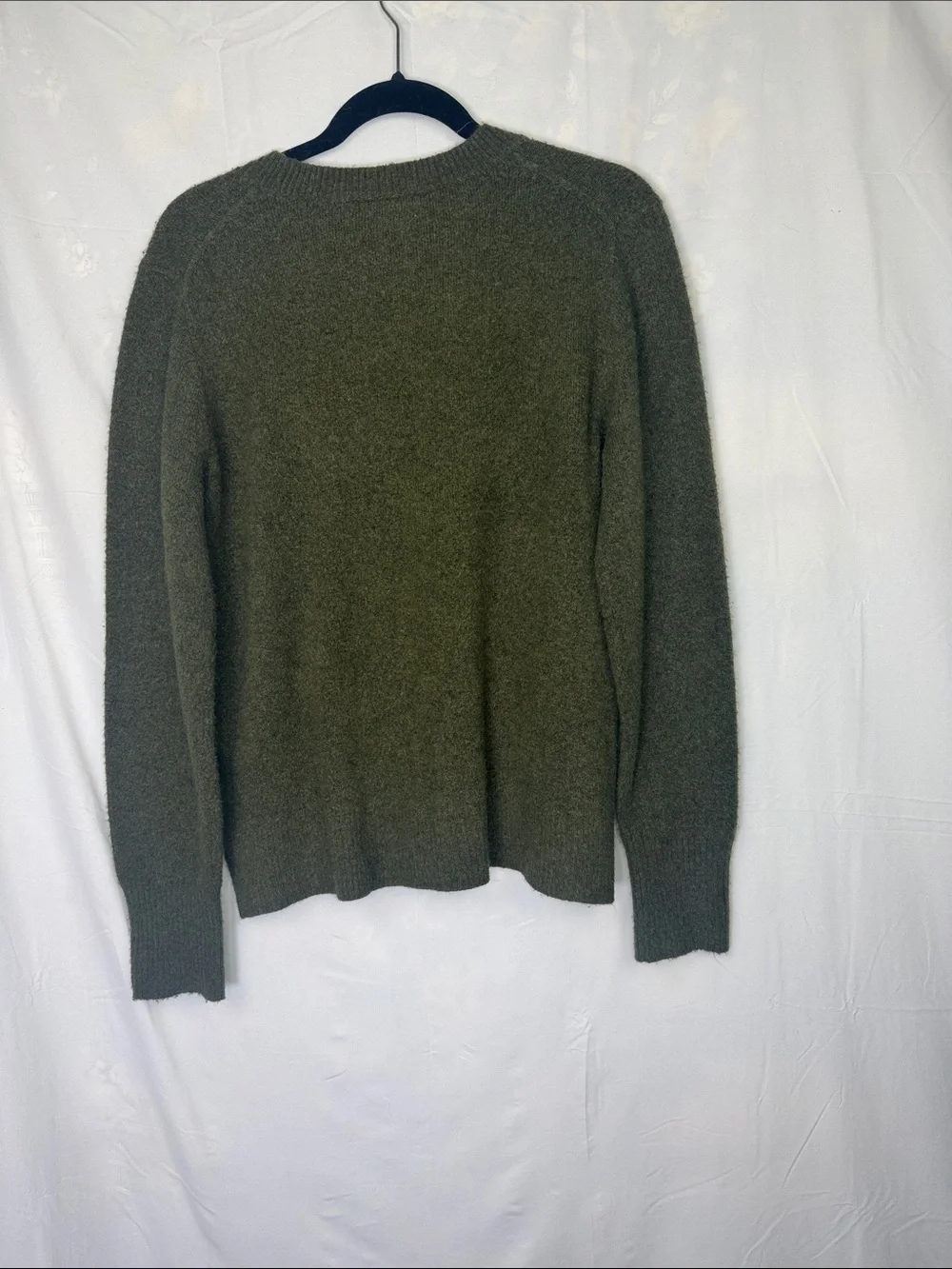 J. Crew Men's Olive Crewneck Sweater